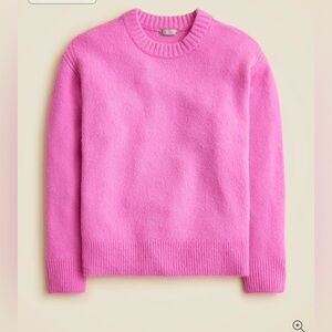 J. Crew Vibrant Pink Crew Neck Sweater